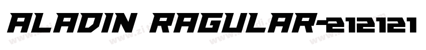 Aladin Ragular字体转换